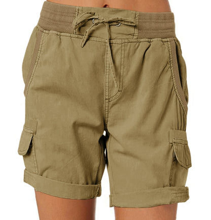 Beliebte Cargo-Shorts mit hoher Taille für Frauen