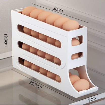 🥚4-stöckiges Eierregal mit schrägem Design