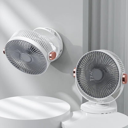 Ventilador silencioso portátil con luz nocturna