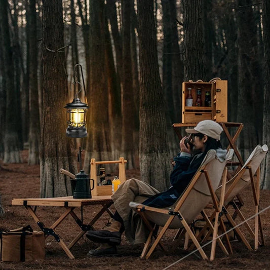 Tragbare Retro-Campinglampe