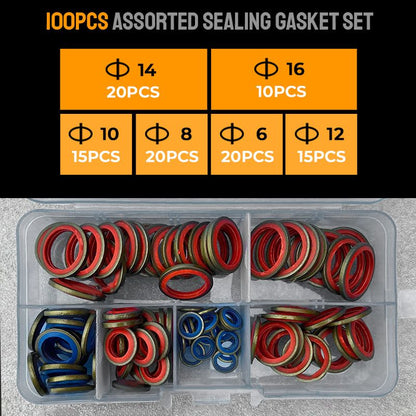 Pousbo® 100 Stück/ 245 Stück Assortiertes Dichtungsring-Set